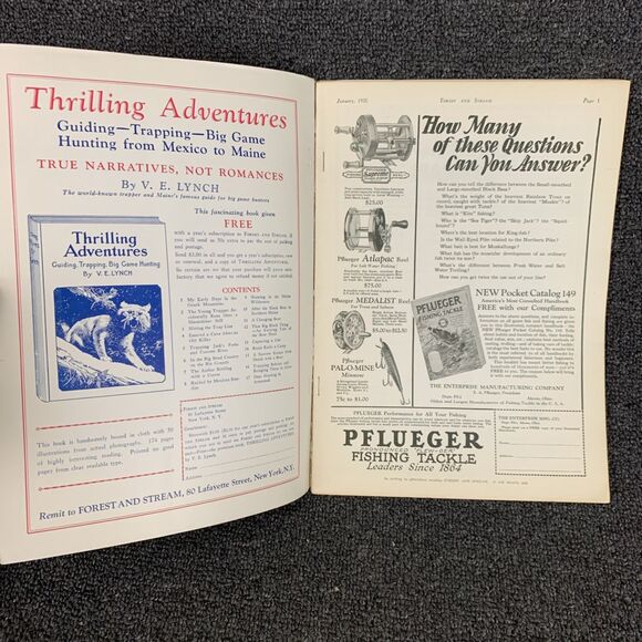 Vintage Forest and Stream Magazine January 1930 Duck Hunting Hunting Outdoors - Picture 10 of 10